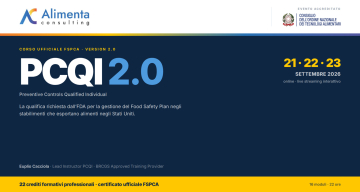 Corso PCQI Online FSPCA Version 2.0